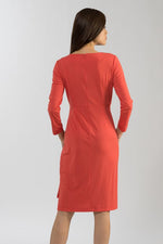 Pink Grapefruit Asymmetry Dress