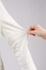 White Stretch Tailored Jacket