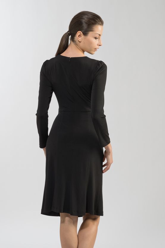Black Waist Gathered Dress Sold Out