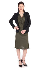 Olive Waist Gathered Dress - Sold Out
