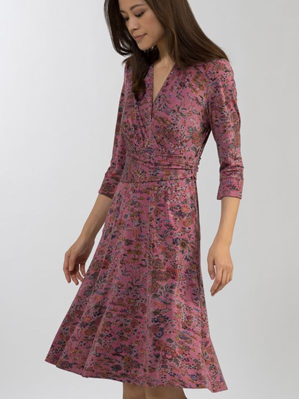 Silk Toki Michelle Cache-Coeur Dress