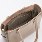 Pink Beige Vegan Enamel Airy Tote