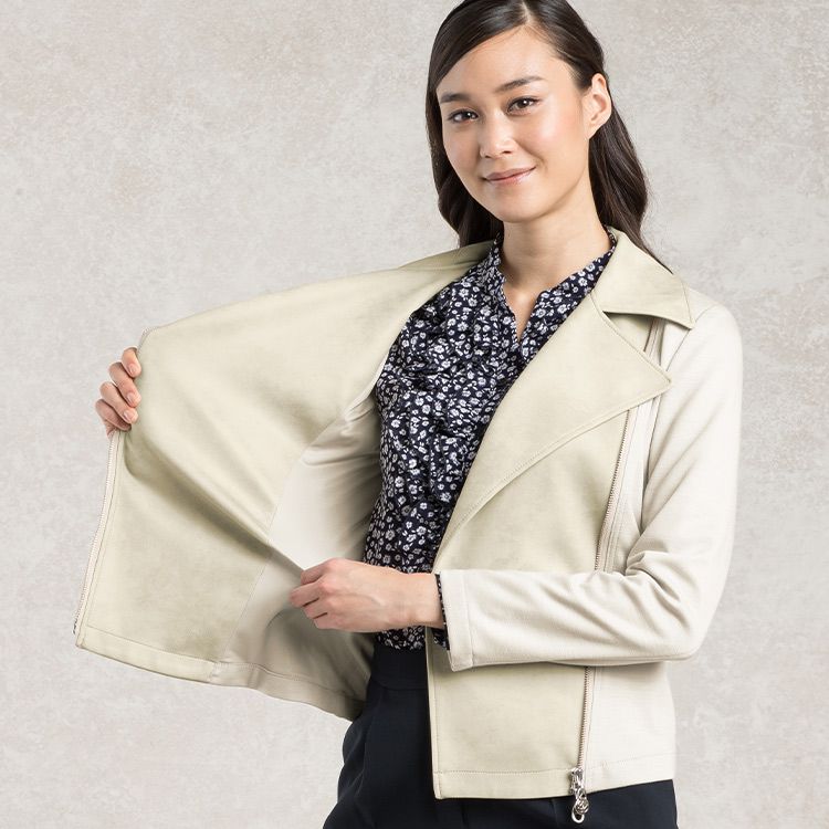 Stretchy faux-leather