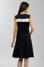 Washable Knit: Milano Rib Navy Dress