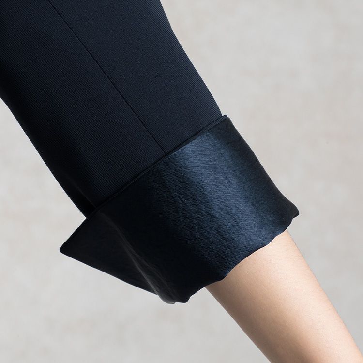 Satin inner cuffs