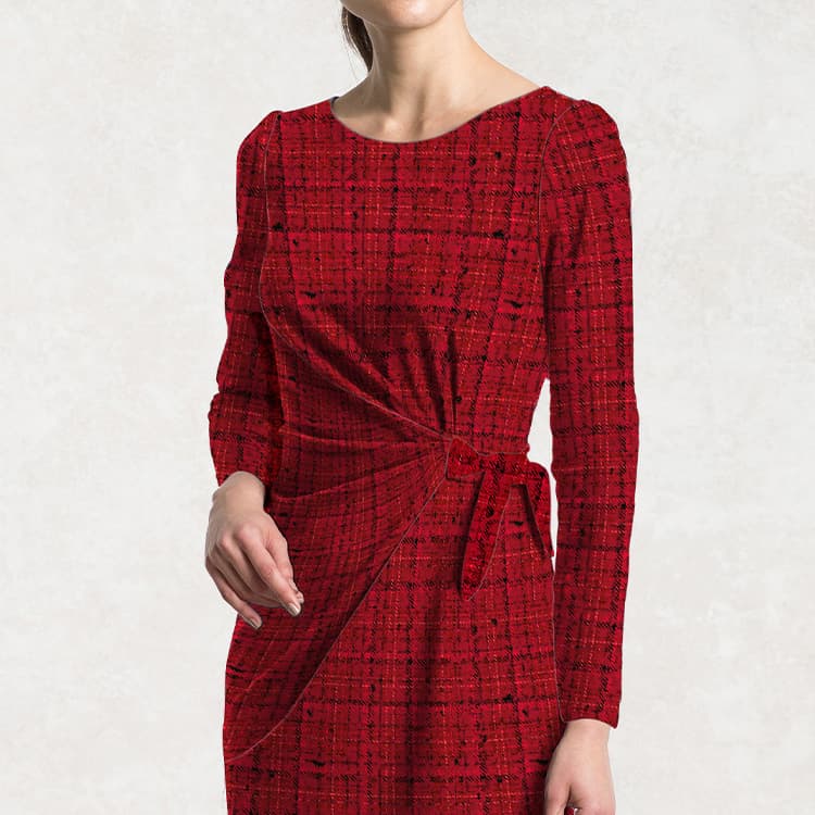 Slimming drape that comfortably covers your figure all day long