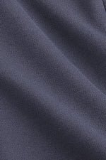 Double Jersey: Double Jersey Navy Front Hook Collarless Jacket