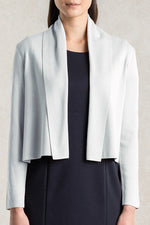 White Kanazawa-Made Short Cardigan