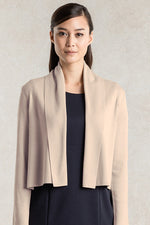 Greige Kanazawa-Made Short Cardigan