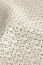 Stretch Georgette x Lame Jacquard: Twisted Trapezoid Dress