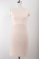 Pink Beige Lace Shape-Supporting Underdress