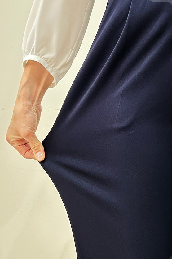 Smart Stretch: Dark Navy Wide Pants