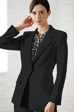 Reproduction / All-Season Material: Smart Stretch Black Long Sculpted Jacket