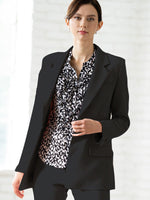 Reproduction / All-Season Material: Smart Stretch Black Long Sculpted Jacket