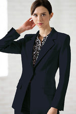 Reproduction / All-Season Material: Smart Stretch Dark Navy Long Sculpted Jacket