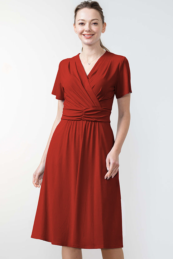 Body Shape Correction: Tomato Red Marilyn Dress