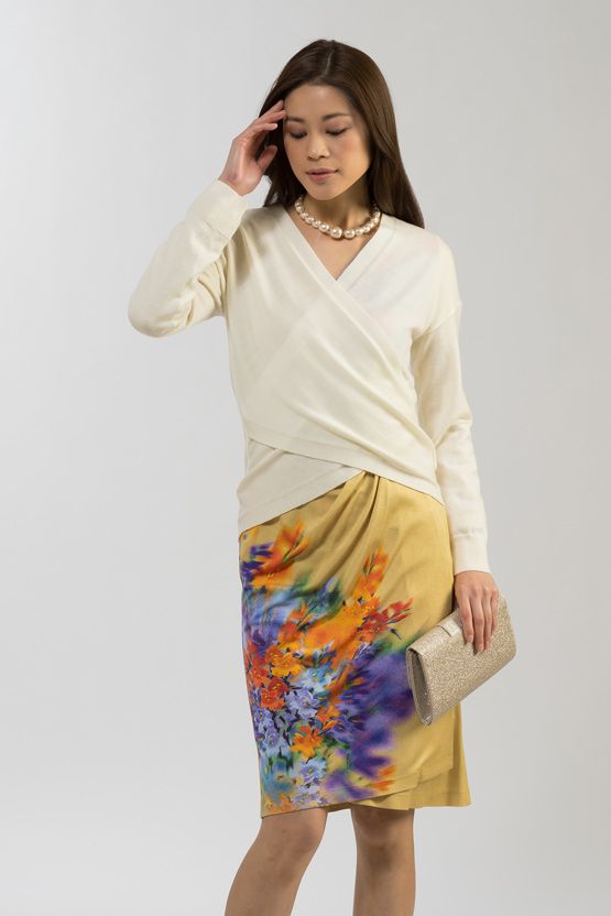 Japanese Pattern: Silk Jupiter Asymmetry Dress