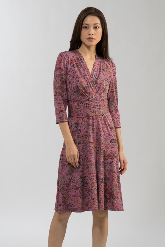 Silk Toki Michelle Cache-Coeur Dress