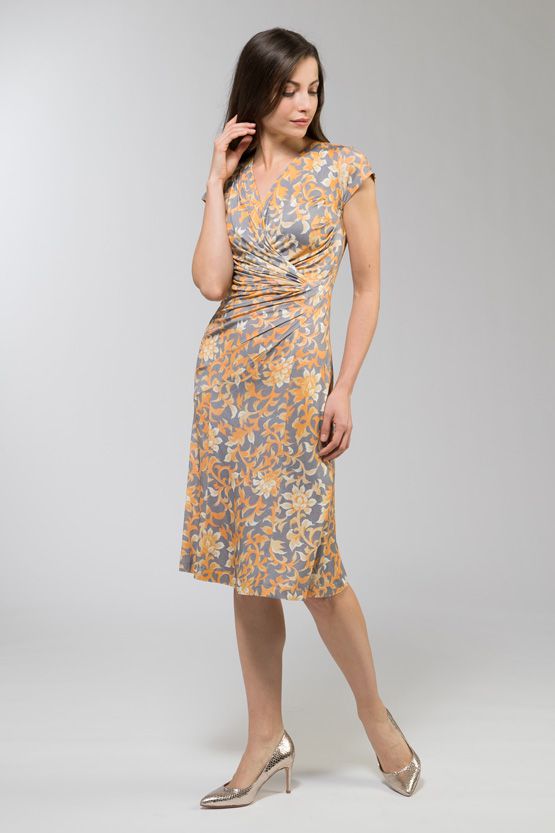 Japanese Pattern: Akamichiel Rayon Waist Gathered Dress