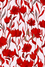 4-Way Stretch: 4-Way Jersey Red Glorious Gather Dress