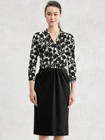 Smart Stretch: Smart Stretch Mono Margaret X Black Shell Docking Dress