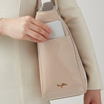 Pink Beige Vegan Enamel Airy Tote