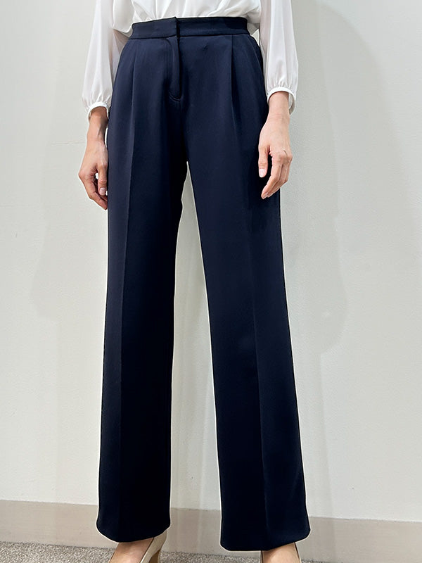 Smart Stretch: Dark Navy Wide Pants