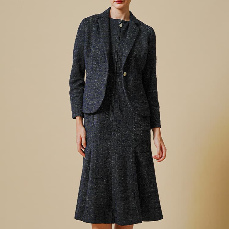 Pair with the matching dress for an instant suit style