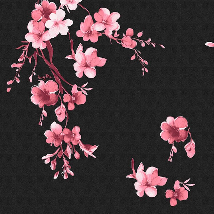 Intricate print born from Kyoto Yuzen techniques