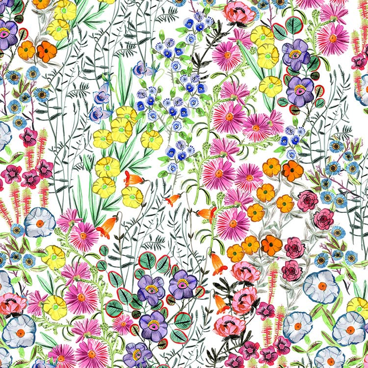 Inspired by the vibrant scenery of England's Kew Gardens