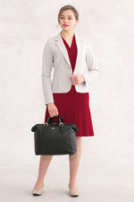 Collarless Wrap Dress