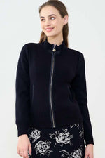 Washable Knit: Zip-Up Knit Blouson