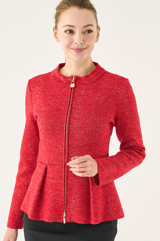 Kanazawa Peplum Knit Cardigan