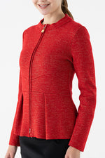 Kanazawa Peplum Knit Cardigan