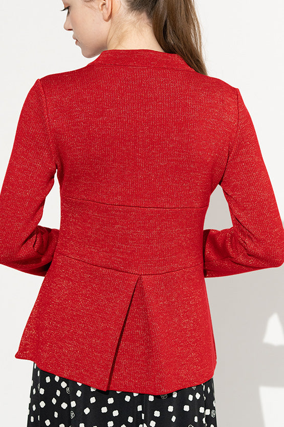 Kanazawa Peplum Knit Cardigan