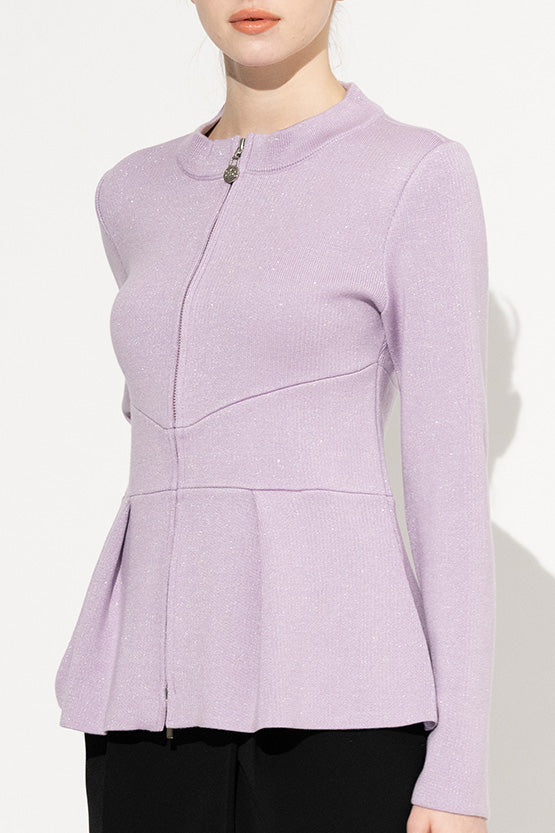 Kanazawa Peplum Knit Cardigan