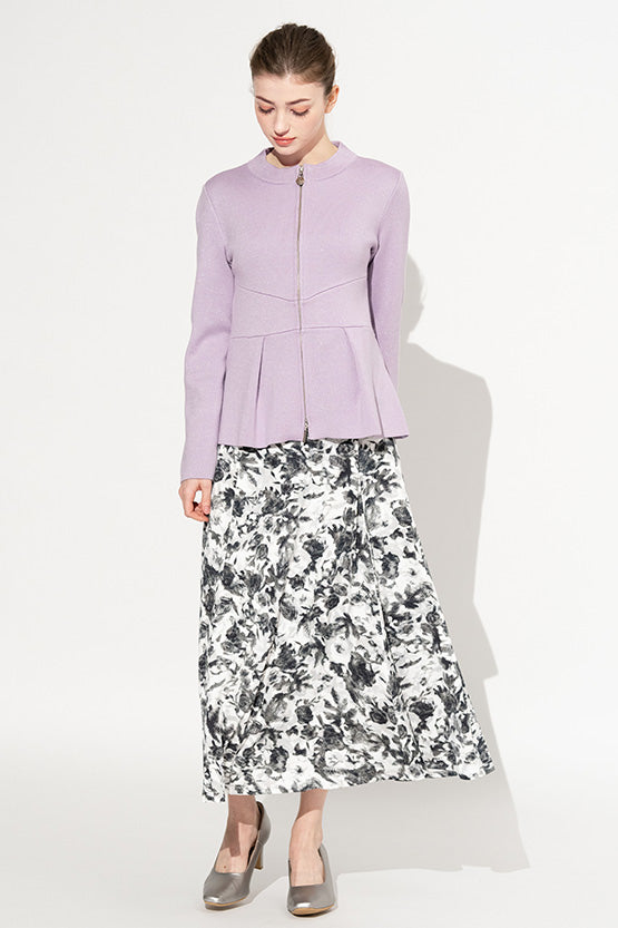 Kanazawa Peplum Knit Cardigan