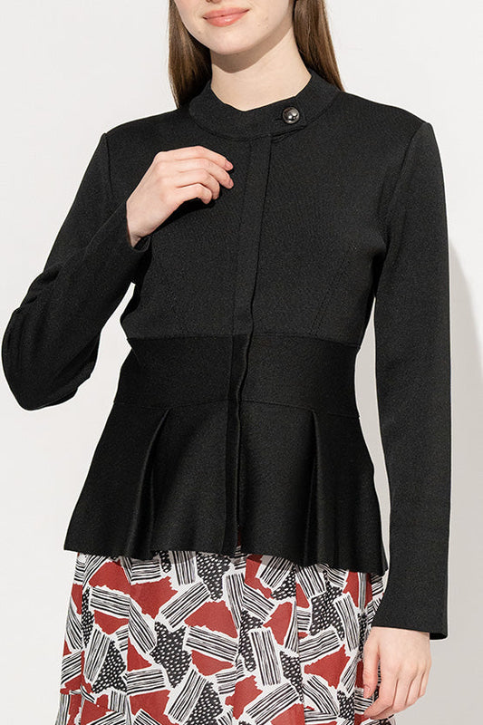 Kanazawa Peplum Knit Cardigan
