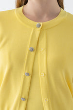 Bijou Button Kanazawa Waist Shape Cardigan