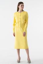 Bijou Button Kanazawa Waist Shape Cardigan