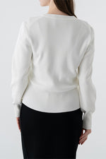 Clear Button Kanazawa Waist-Shaping Cardigan