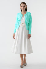 Clear Button Kanazawa Waist-Shaping Cardigan