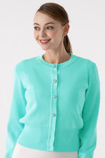 Clear Button Kanazawa Waist-Shaping Cardigan