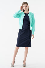 Clear Button Kanazawa Waist-Shaping Cardigan