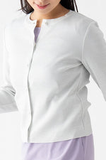 Lame Crew-Neck Cardigan