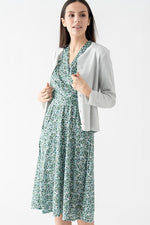 Lame Crew-Neck Cardigan