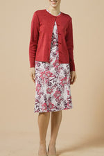 Lame Crew-Neck Cardigan