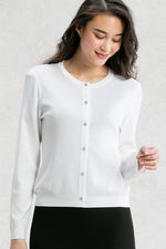 Cooling Knit Niigata-made Crew Neck Cardigan