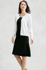 Cooling Knit Niigata-made Crew Neck Cardigan