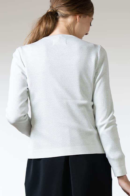 Cooling Knit Niigata-made Crew Neck Cardigan